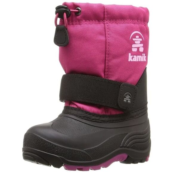 Kamik Women’s Rocket Waterproof Snow Boot. Magenta/Black. Size 6M - Picture 1 of 8